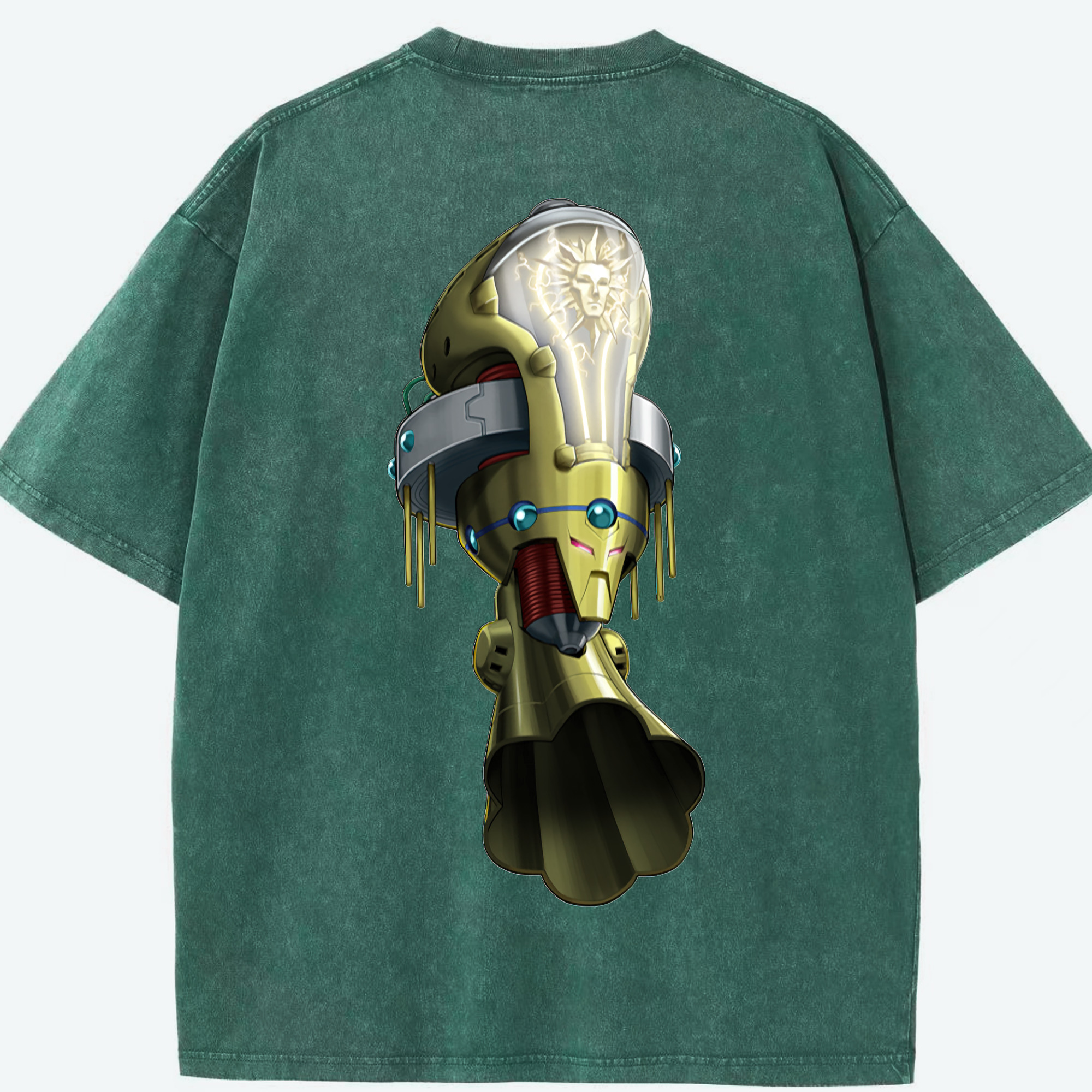 （画像用） 遊☆戯☆王 Yu-Gi-Oh! 綿100% ヴィンテージ風 半袖Tシャツ（背面プリント）